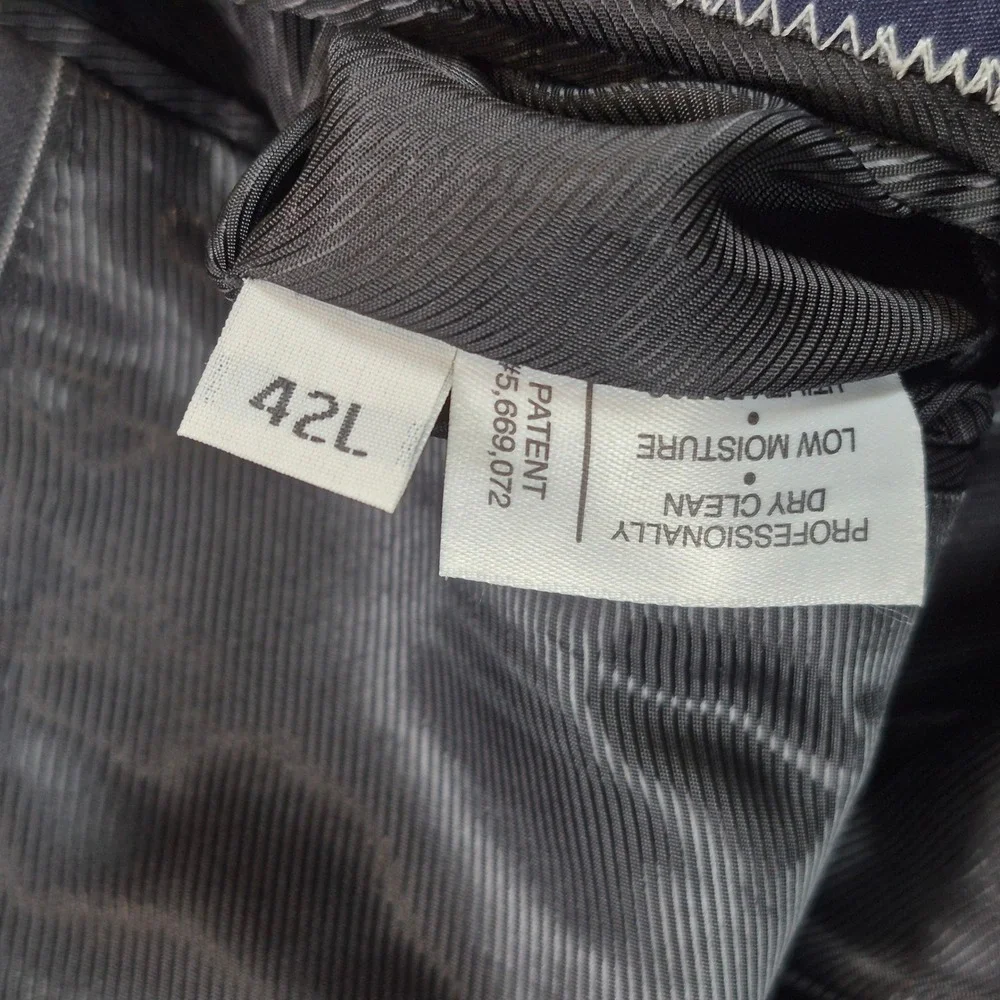 Daniel Cremieux Loro Piana Suit Mens 42L Black Pinstripe Blazer Pants 36x32